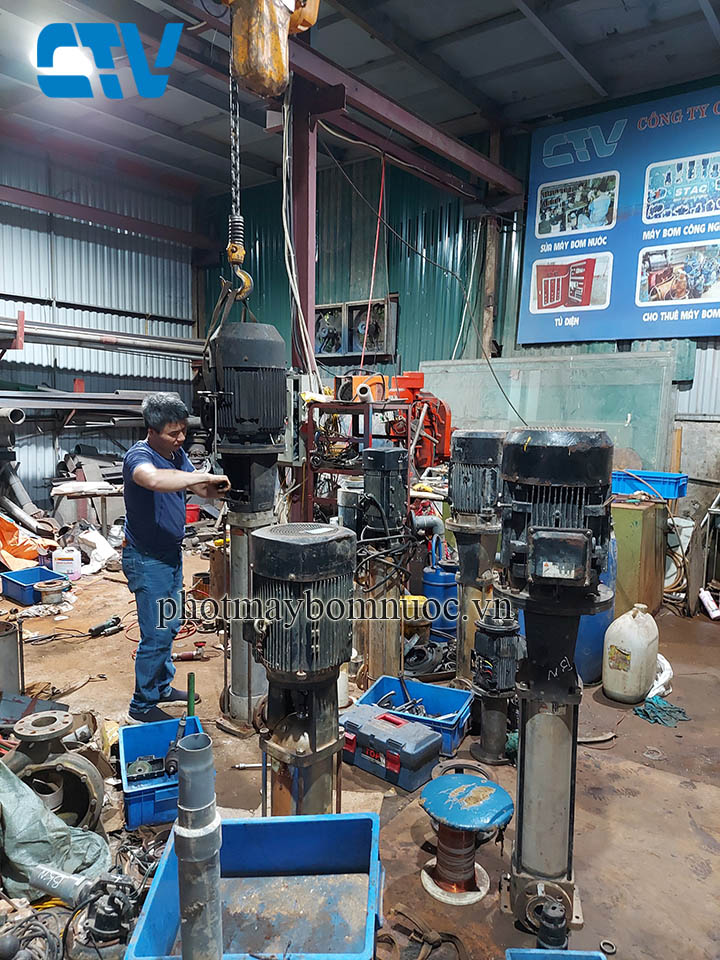 Sửa chữa, bảo dưỡng máy bơm trục đứng Windy chuyên nghiệp tại Cường Thịnh Vương